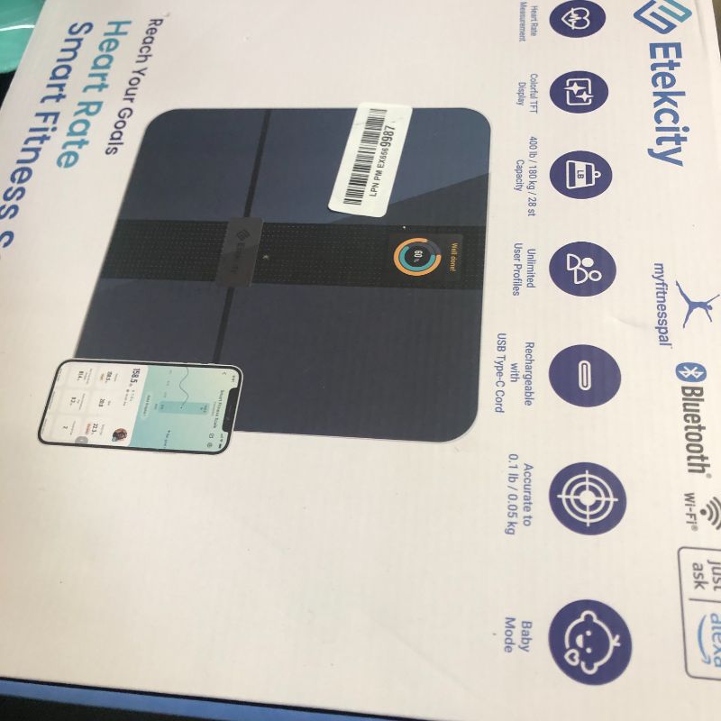 Photo 1 of Etekcity Smart Scale for Body Weight Fat, Digital Bathroom Weighing Machine for Accurate BMI Muscle Mass Composition, Home Use Apple Health Compatible Fitness Equipment