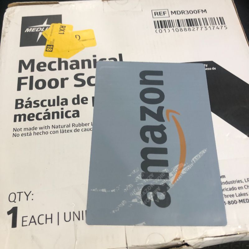 Photo 1 of Medline Mechanical Bathroom Scale, 300 lb. Weight Capacity, Blue - Accurate and Durable Weight Measurement Tool for Home Use