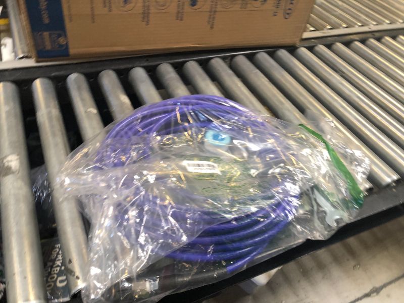 Photo 1 of NIFUAL 50FT Sewer Jetter Kit for Pressure Washer, 5800PSI Drain Cleaner Hose 1/4 Inch NPT Corner, Rotating and Button Hose Sewer Jetting Nozzle Waterproof Tape Pearl Corsage Pin Spanner Glove