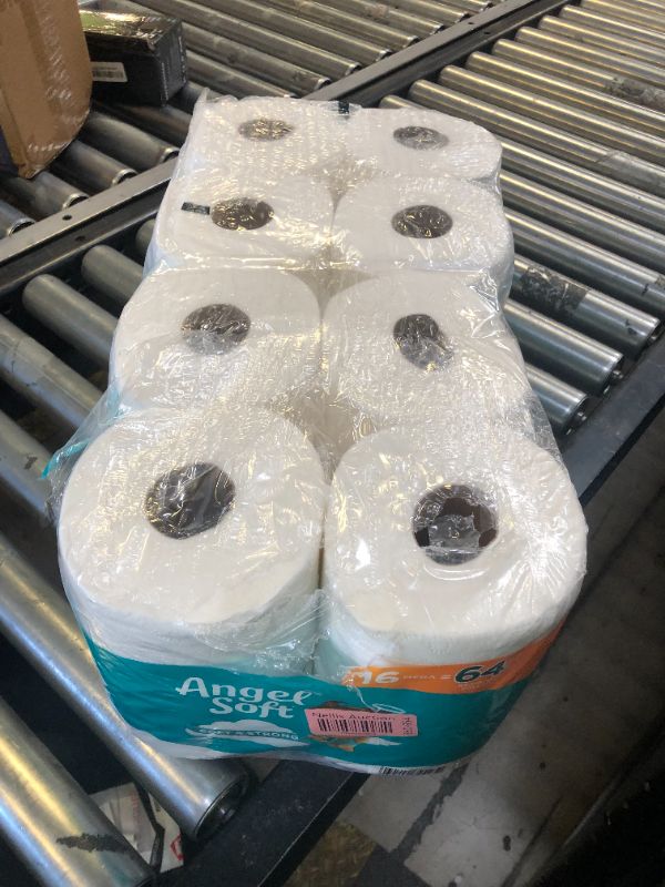 Photo 1 of Angel Soft Toilet Paper, 16 Mega Rolls = 64 Regular Rolls, Soft and Strong Toilet Tissue