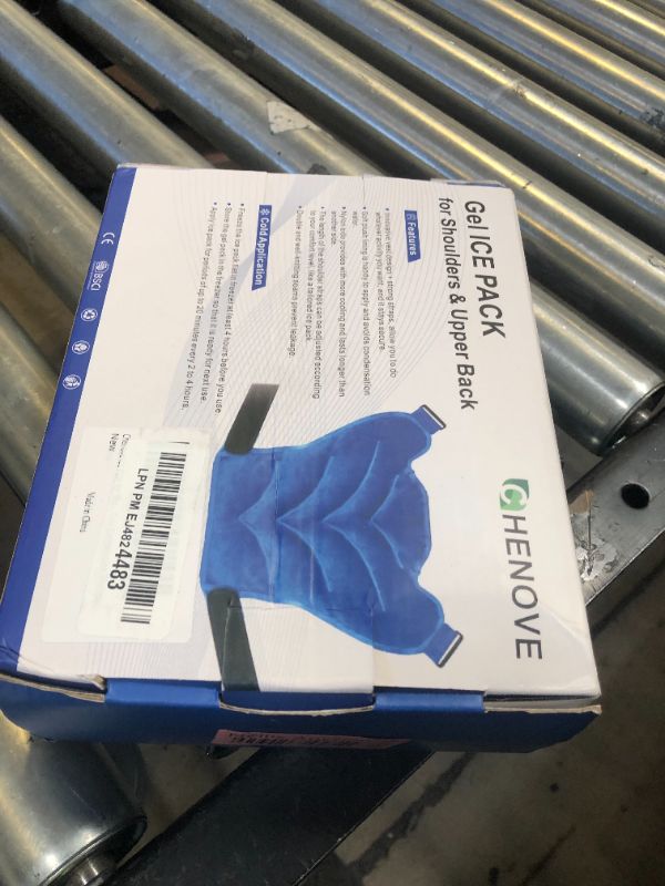 Photo 1 of Chenove Ice Pack for Shoulders Upper Back with Strap, Neck and Shoulder Ice Pack Wrap Rotator Cuff Gel Reusable with Cold Compression Therapy, Soreness (Black)