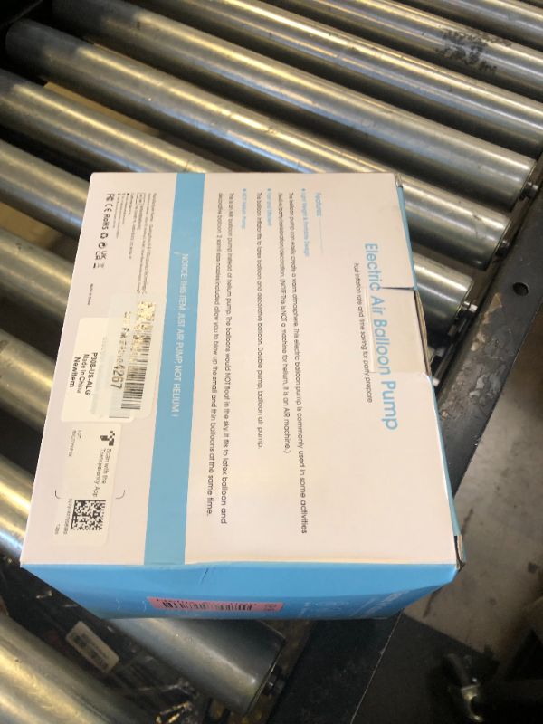 Photo 1 of Electric Balloon Pump, Portable Dual Nozzle Electric Balloon Inflator for Party Decoration, 110V 600W Balloon Blower Pump Inflation