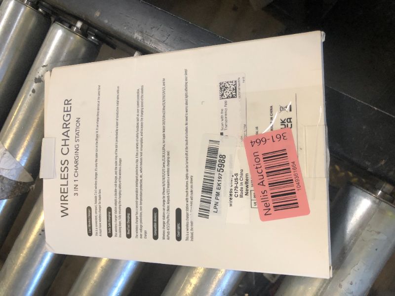 Photo 1 of 3 in 1 Wireless Charger Charging Station, Wireless Charger Stand for 16e 16 15 14 Pro Max 13 12 11,Charging Dock for AirPods 4 3 2 Pro, Apple Watch 10/9/Ultra/8/SE/7/6/5/4/3