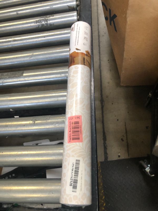 Photo 1 of Heroad Peel and Stick Wallpaper Contact Paper Modern Wall Paper 17.3''x393'' Boho Floral Removable Wallpaper Beige Self Adhesive Contact Papers for Bedroom Living Room Walls Waterproof Vinyl Roll