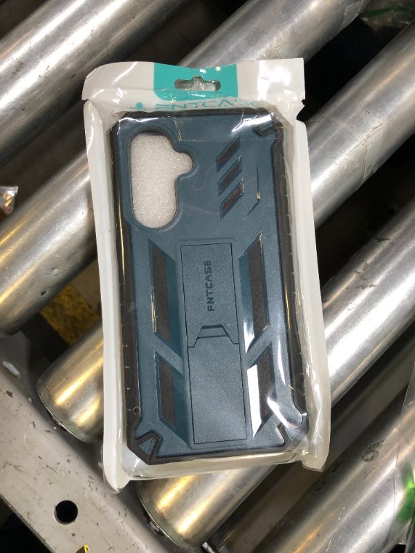 Photo 1 of FNTCASE for Samsung Galaxy A36-5G Case: for Galaxy A56-5G Case Military Grade Drop Proof Protection Mobile Cover with Kickstand | Textured Rugged Shockproof TPU | Protective Sturdy Phone Case - Blue