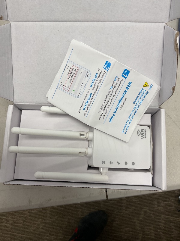 Photo 1 of WiFi Extender, WiFi Extender Signal Booster, WiFi Booster, Covers Up to 12880 Sq.ft and 105 Devices, Dual Band Wireless Repeater, WiFi Repeater, WiFi Extenders Signal Booster for Home