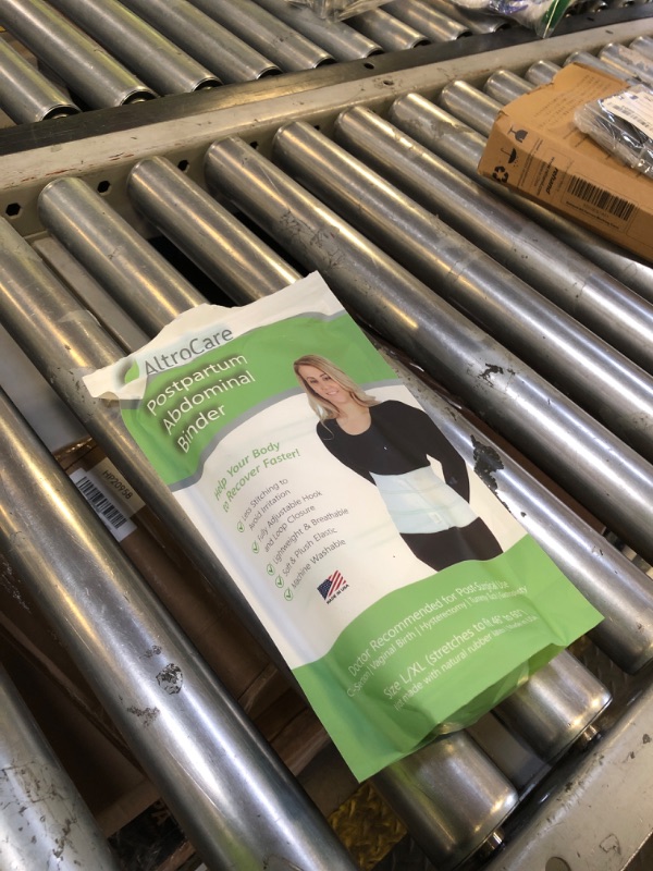 Photo 1 of AltroCare Postpartum & Post Surgery Abdominal Binder. 3-Panel belly band for recovery after childbirth, hysterectomy, tummy tuck, hernia, diastasis recti. Size L/XL (45" to 60"). Made in USA.