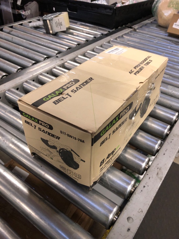 Photo 1 of GALAX PRO 8 Amperes Belt Sander 120-380RPM with Variable Speed Settings, 5 Pieces Sanding Belts(3x21 Inch) and Dust Bag for Stock Removal