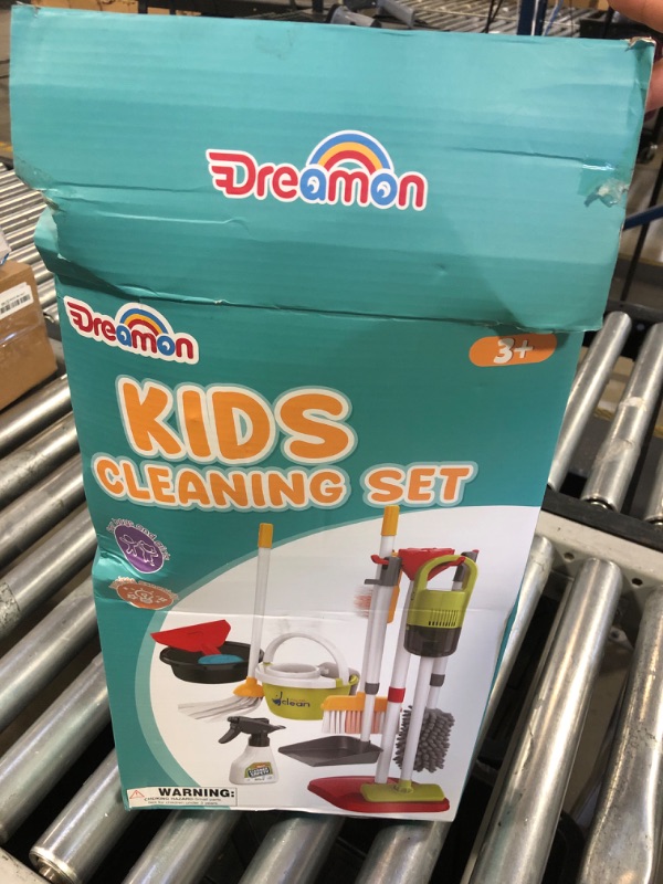 Photo 1 of Dreamon Toddler Cleaning Set - 14Pcs Kids Cleaning Toy Set with 2-in-1 Kids Vacuum That Really Works, Pretend Home Cleaning Play Set for Toddler Age 3-7, Christmas Birthday Gift for Girls Boys?Blue?
