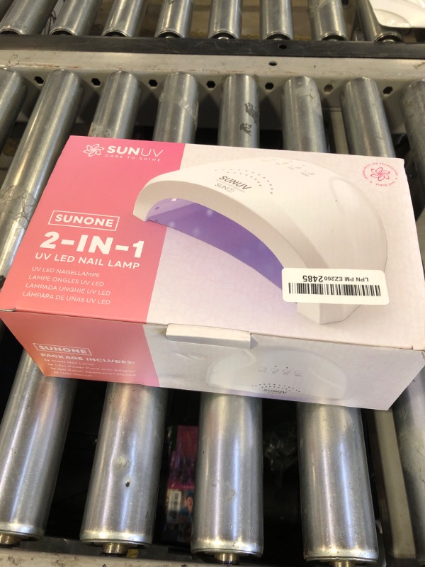 Photo 1 of SUNUV UV LED Nail Lamp, Gel Light for Nail Polish UV Dryer with 3 Timers SUNone White