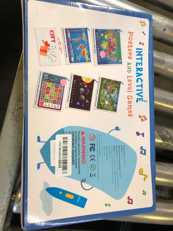Photo 1 of Bilingual Interactive for Kids Talking USA Map Alphabet Poster for Toddlers Learning and Educational Toys,Talking Educational Chart for Ages 3 to 12 Years Old,Learning ABC Letters for Preschool/Gift
