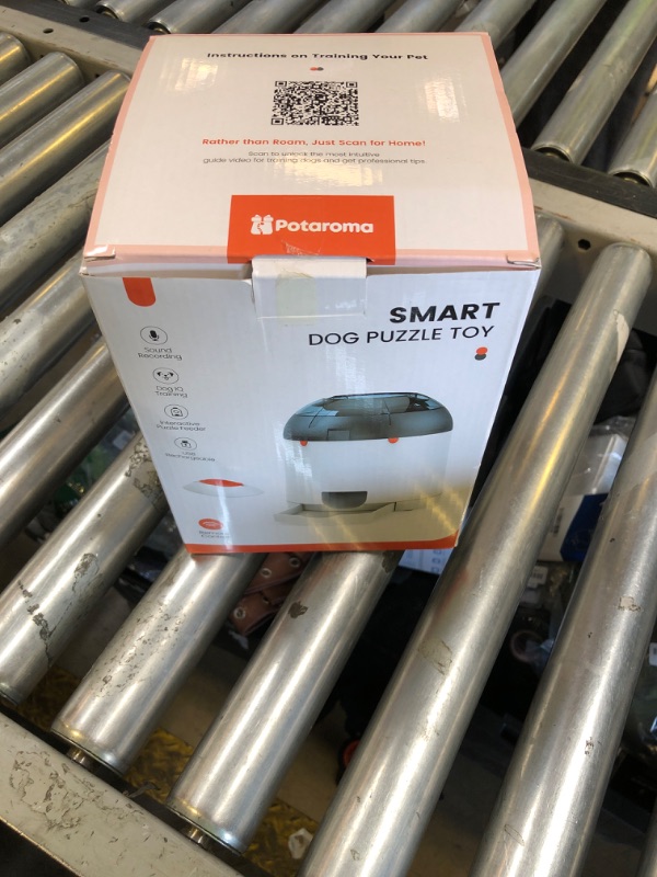Photo 1 of Potaroma Dog Puzzle Feeder Toy, Interactive IQ Training, Electronic Treat Dispenser, Automatic Rechargeable with Remote for Food Dispensing, All Breeds, 280ml Capacity