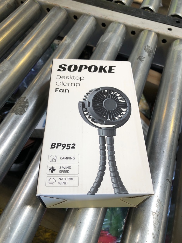 Photo 1 of SOPOKE Mini Portable Baby Stroller Fan,3 Speed Personal Handheld Fan,Battery Operated Rechargeable 360° Flexible Tripod Cooling Fan, Suitable for Car Seat Crib Treadmill Golf Cart Travel(Pink)