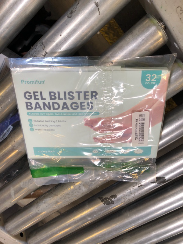 Photo 1 of Hydrocolloid Gel Blister Bandages Pads - (Variety Pack) Promifun 32ct Waterproof Adhesive Blisters Bandages - Blister Pads for Heel, Foot, Toe, Feet - Gel Blister Chshions for Prevention & Recovery