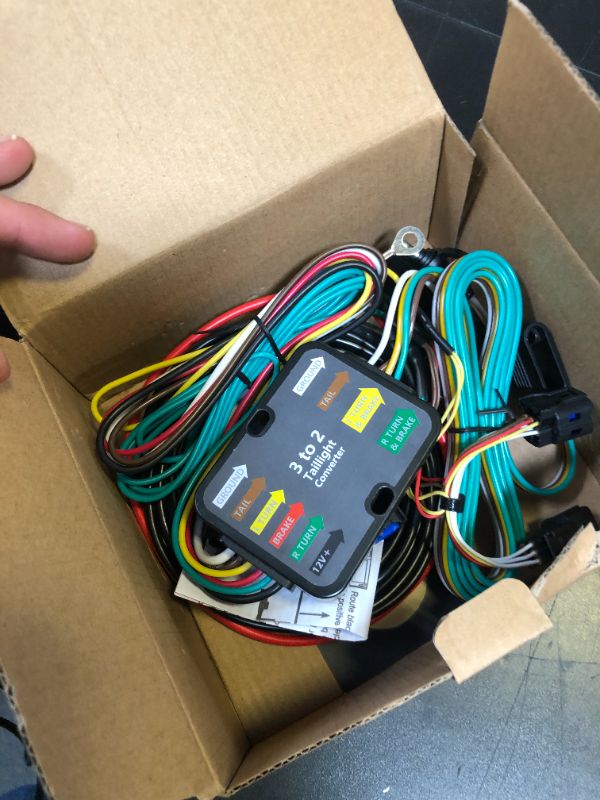 Photo 1 of Dasbecan 56474 Trailer Hitch Wiring Harness Kit Compatible with Kia Sorento 2022 Sportage 2022 2023 (4-Way Flat Trailer Connector Plug) Vehicle-Side