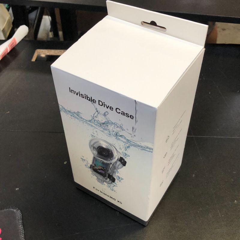 Photo 1 of Invisible Dive Housing Case for Insta360 X5,Waterproof Up to 50m/164ft Invisible Underwater Photography Housing, X5 Protective Cover Shell with Bracket Accessories