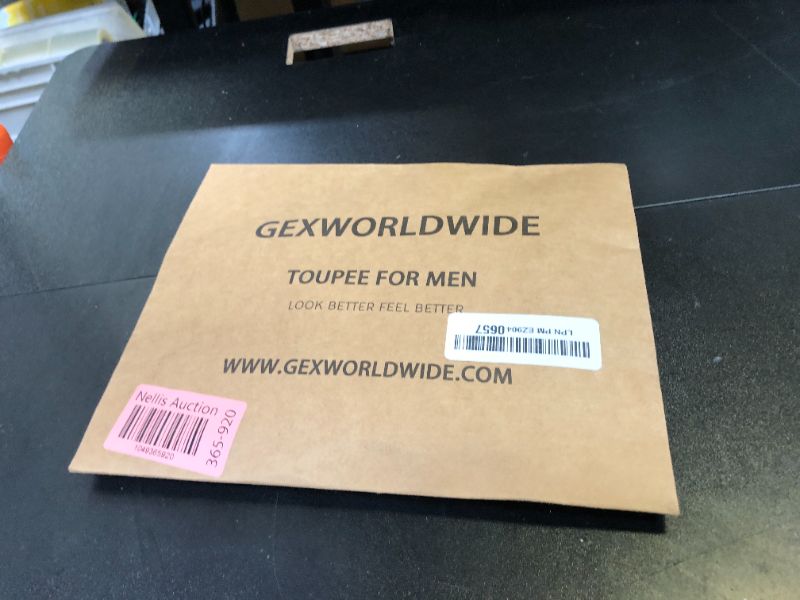 Photo 1 of gexworldwide GEX Toupee For Men 0.04mm Ultra Thin Skin V-loop 8x10 Inches Human Hair HairPiece Dark Brown Wig Replacement Systems Mens Toupee(#2)