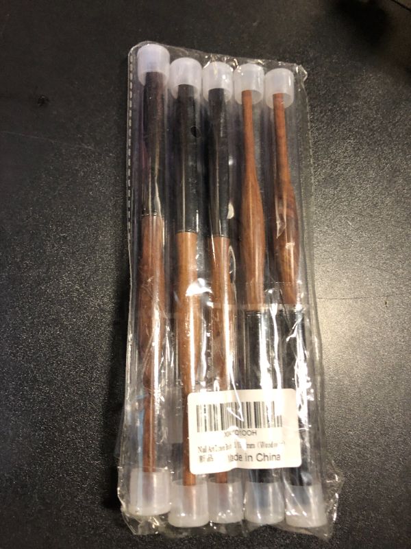 Photo 1 of Nail Art Liner Brushes, 5Pcs Wooden Nail Brushes for Fine Drawing & Detailed Nail Art, Gel Polish Painting Tools for Long Lines & Nail Design Sizes 5/8/12/15/20mm?Wood color?