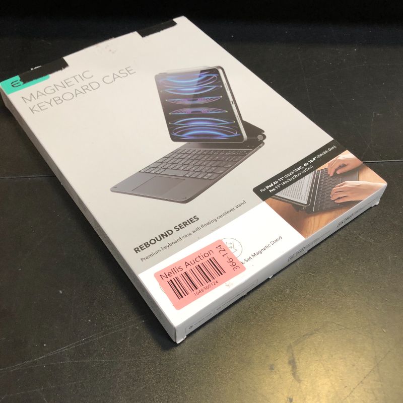 Photo 1 of ESR iPad Air 11 inch Case with Keyboard (M3/M2, 2025/2024), iPad Pro 11 (4th/3rd/2nd/1st Gen) & Air 5/4th Magic keyboard Case, Easy-Set Floating Cantilever Stand, Precision Multi-Touch Trackpad, Black