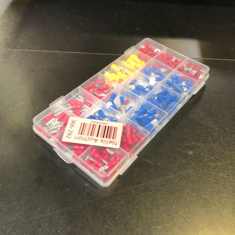 Photo 1 of Feggizuli 280PCS Crimp Connectors, 2.8mm 4.8mm 6.3mm Male and Female Spade Connector kit, 15 Types Crimp Terminals Electrical Connectors, Electrical Terminals Includes Spade Ring Fork Wire Connectors