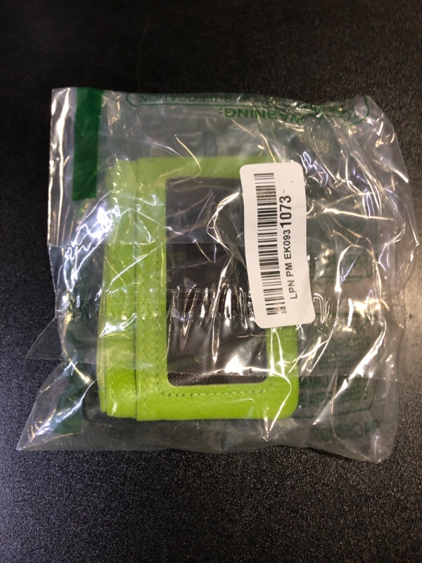 Photo 1 of Women Genuine Leather Keychain Zipper Change Wallet Small Mini Pocket Size Coin Purse, Green