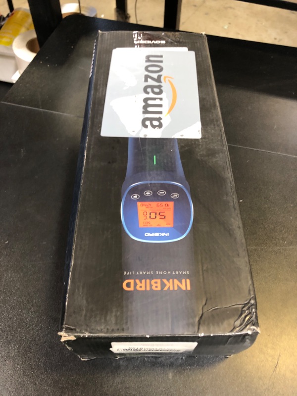 Photo 1 of 2.4G WIFI Sous Vide Cooker Inkbird Sous Vide Machine with APP Control, 1000 Watts Immersion Circulator with APP Recipes Timer Alarm Mobile Notification, 3D Water Fast Heating Ultra-Quiet