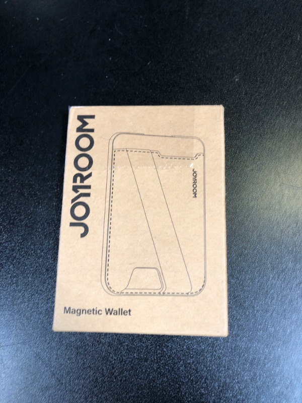 Photo 1 of JOYROOM for Magsafe Wallet Stand [2025 Ultra-Slim Strong Magnetic] Magnetic Card Holder Compatible with iPhone 16 Pro Max Plus/iPhone 15/14/13/12, Phone Wallet with Wrist Strap Secure Anti-Drop Design