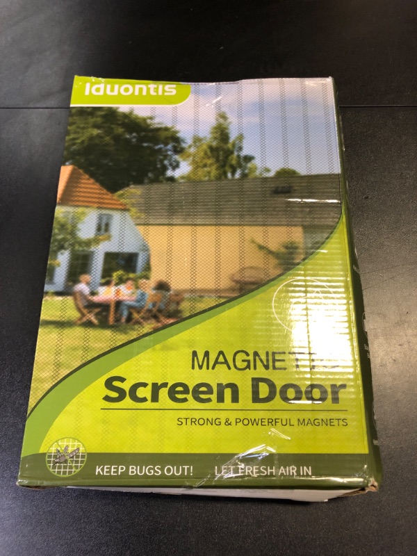 Photo 1 of Magnetic Screen Door- Fit for Door Size:36x80 Inch, Screen Itself Size:38"x82", Hands Free Mesh Partition,Heavy Duty Screen Door Mesh Curtain Keeps Bugs Out, Frame Hook & Loop, Pet and Kid Friendly