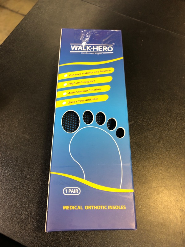 Photo 1 of Inserts Relieve Plantar Fasciitis - Flat Feet Insoles Arch Supports, Orthotic Insoles for Foot Pain Arch Pain Reduce Muscle Fatigue Absorb Shock (Mens 6-6 1/2 | Womens 8-8 1/2)