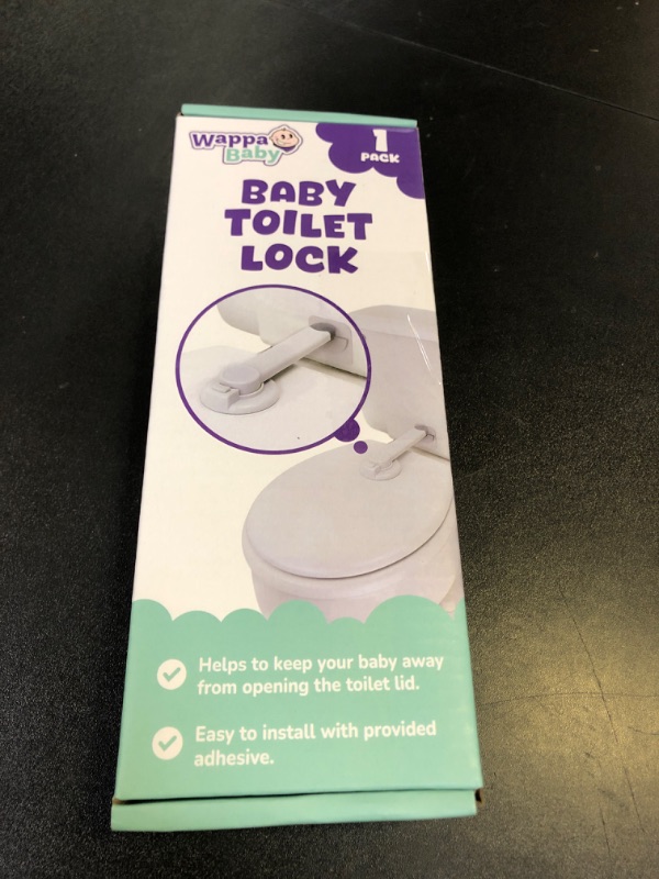 Photo 1 of Baby Toilet Lock by Wappa Baby - 9"L x 4"W - Ideal Baby Proof Toilet Lid Lock - No Tools Needed Easy Installation with 3M Adhesive - Top Safety Toilet Seat Lock - Fits Most Toilets - White (1 Pack)