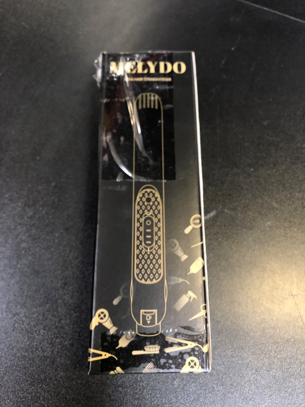 Photo 1 of MELYDO Mini Flat Iron, Ceramic Tourmaline Small Hair Straightener for Short Hair/Bangs, Dual Voltage Travel Hair Straightener, Portable Mini Straightener with Storage Pouch(Black)