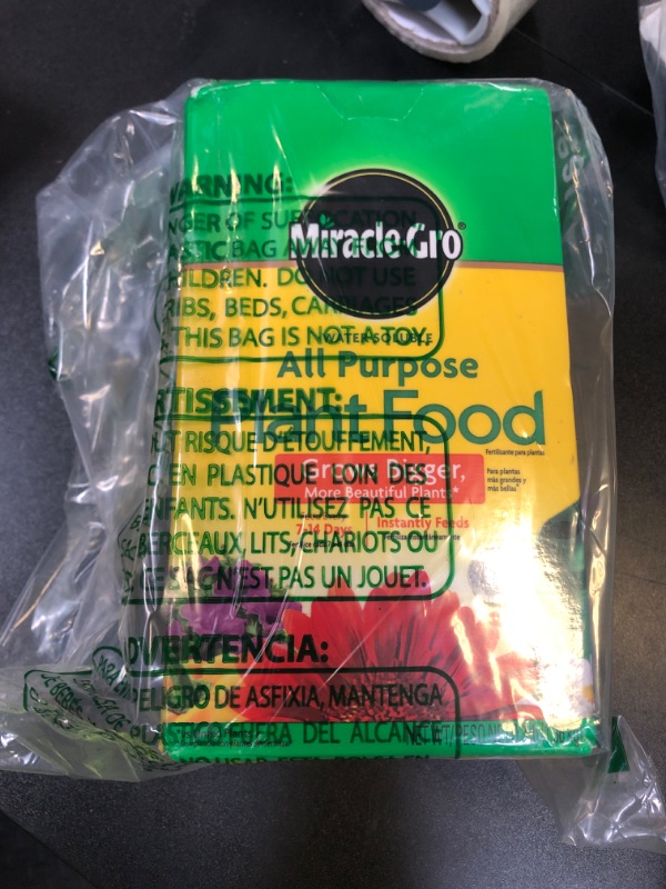 Photo 1 of Miracle-Gro Water Soluble All Purpose Plant Food, Fertilizer for Indoor or Outdoor Flowers, Vegetables or Trees, 3 lbs.