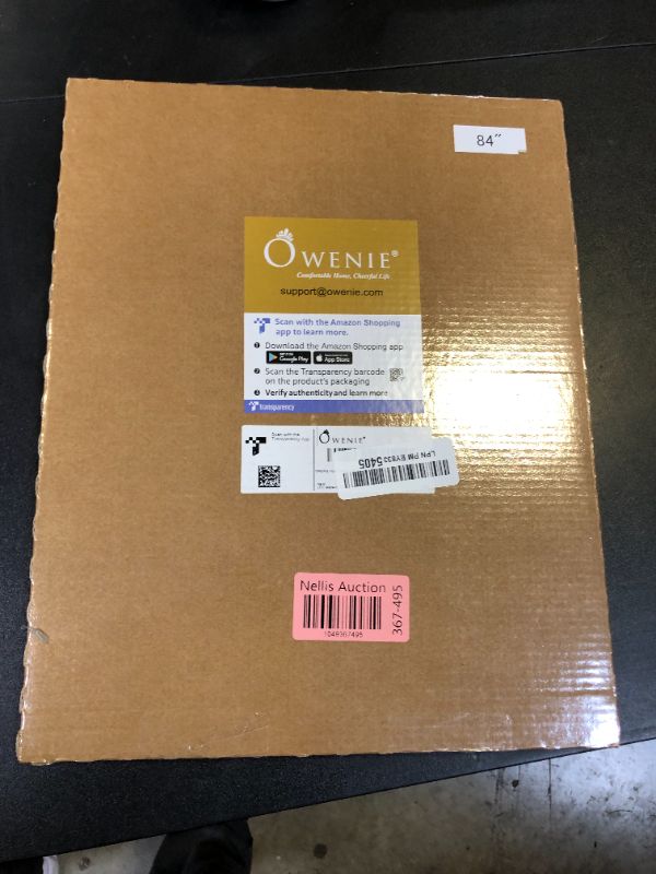 Photo 1 of OWENIE Sheer Curtains 84 inch Length, Ivory Sheer Cutains 2 Panels Set for Bedroom/Living Room, Rod Pocket Voile Fimly Drapes, 2pcs, Each 42" W x 84" L