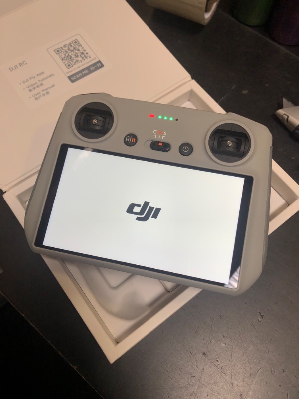 Photo 1 of DJI RC, Remote Controller with Lightweight Body, FHD Screen, 4hr Battery, Precision Control Sticks, O3+ Transmission
