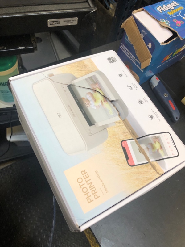 Photo 1 of HPRT Photo Printer 4x6,+108 Sheets&2Ribbon,Phone Instant Picture Printer for iPhone, Android, Portable Photo Printers for Home Use (Beige)