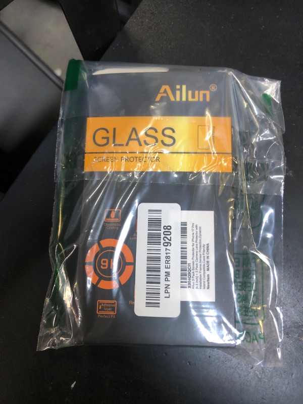 Photo 1 of Ailun 3 Pack Screen Protector for iPhone 17 Pro [6.3 inch] + 3 Pack Camera Lens Protector with Installation Frame,Sensor Protection,Dynamic Island Compatible,Case Friendly Tempered Glass Film