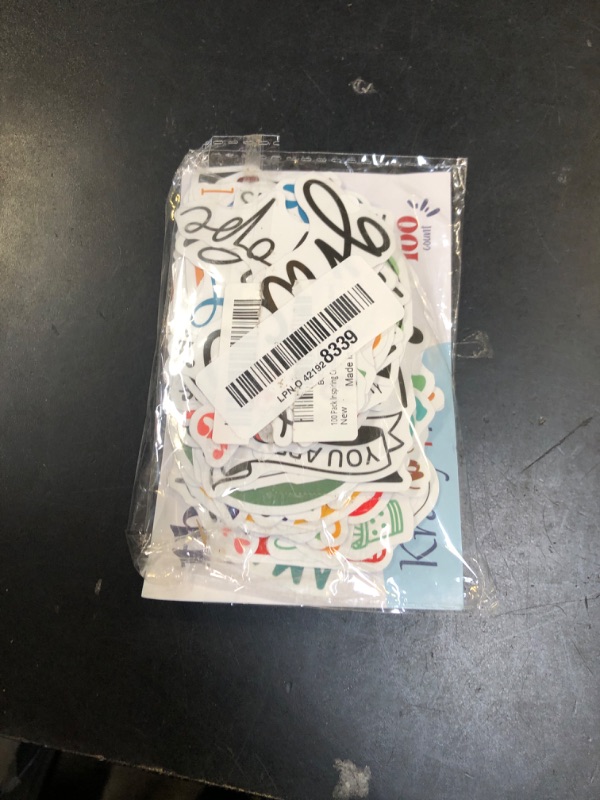 Photo 1 of 100 Pack Inspiring Christian Stickers for Water Bottles Laptops Phone Cases, Waterproof Vinyl, Summer Camp VBS, Bible Verse Stickers, Religious Christian Gifts for Kids, Teens, Girls and Boys (Faith)