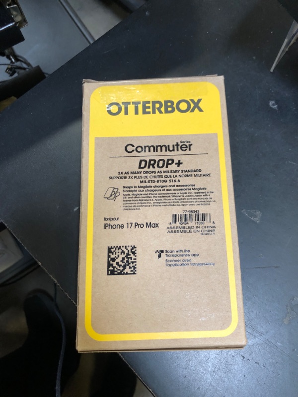 Photo 1 of OtterBox iPhone 17 Pro Max Commuter Series Case - Black