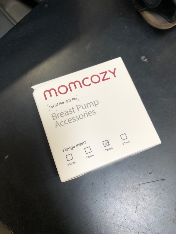 Photo 1 of Momcozy Flange Insert 19mm Compatible with 24mm Flange/Shield of Most Pumps, Insert for Breast Pump Replacement Accessories, 4PCS 19mm