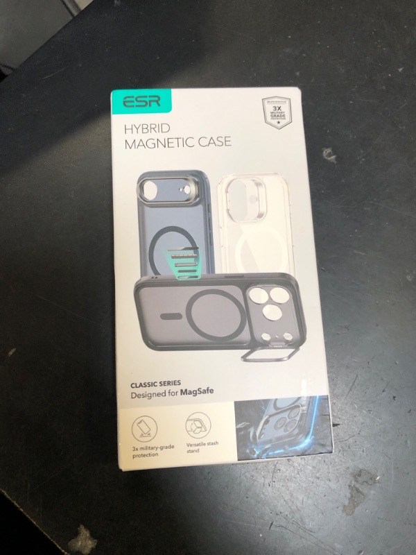 Photo 1 of ESR for iPhone 17 Pro Max Case with Stand, Camera Control Cover Compatible with MagSafe, Military-Grade Drop Protection Magnetic Phone Case, Scratch-Resistant Back Cover,Frosted Orange