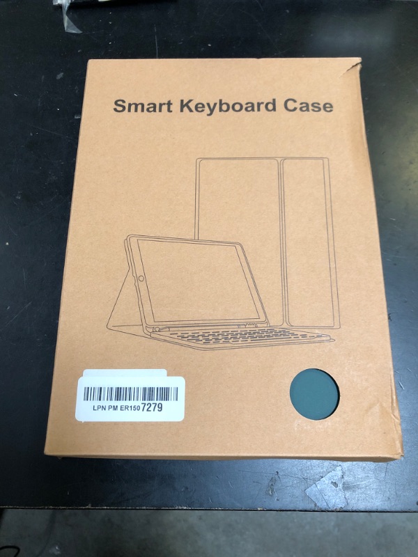Photo 1 of Divufus Keyboard Case for iPad 9th/8th/7th Generation 10.2 Inch [Magnetic Detachable Wireless Keyboard][Support 3 System] Flip Stand Case with Pencil Holder for iPad 10.2 2021/2020/2019, Dark Green