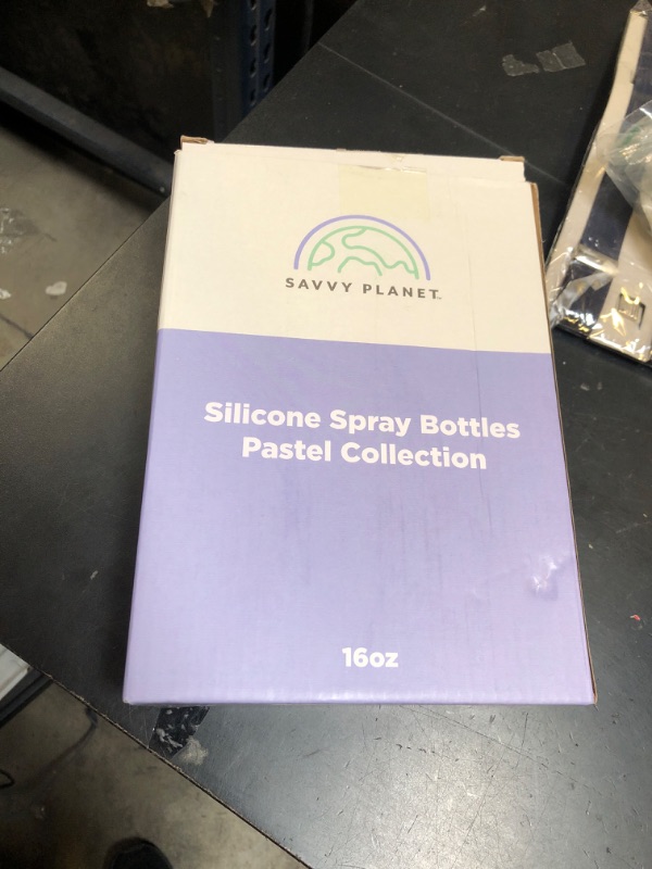 Photo 1 of SAVVY PLANET - Glass Spray Bottles for Cleaning, Silicone Sleeve Bottom for Protection, Reusable Glass Spray Bottles 16 Oz With Adjustable Nozzle Settings (1 Pack)