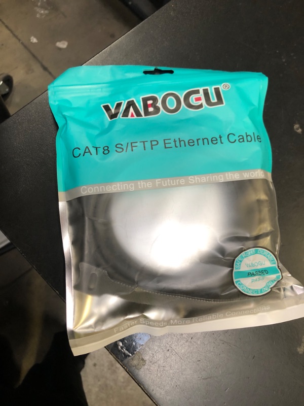 Photo 1 of Cat 8 Ethernet Cable, 10ft Heavy Duty High Speed Internet Network Cable, Professional LAN Cable, 26AWG, 2000Mhz 40Gbps with Gold Plated RJ45 Connector, Shielded in Wall, Indoor&Outdoo
