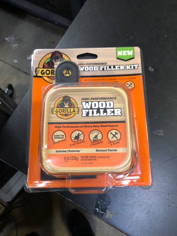 Photo 1 of Gorilla All Purpose Wood Filler Wood Repair Kit with Putty Knife and Sanding Block