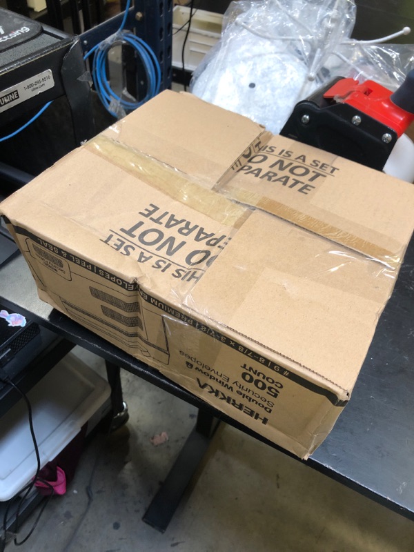 Photo 1 of #9 Double Window Security Envelopes, HERKKA No.9 Double Window Business Envelopes Designed for Quickbooks Invoices and Business Statements - Number 9 Size 3 7/8 Inch X 8 7/8 Inch - 24 LB - 500 Pack