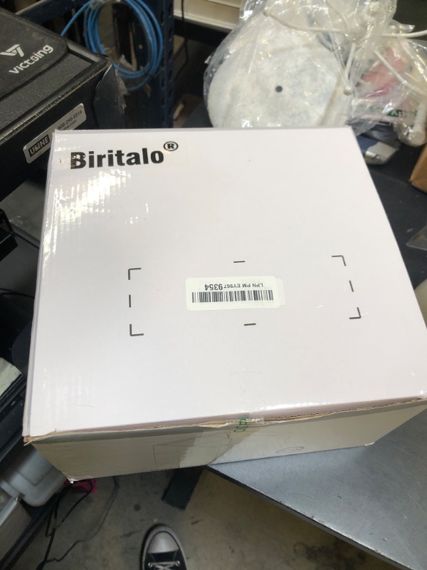 Photo 1 of BIRITALO 20W Outdoor Wall Light 6500K Up and Down Square LED Modern Wall Sconce Adjustable Black Porch Light IP65 Waterproof Aluminum Exterior Fixture for,Stair,Garage,Patio,Garden (4 Pack)