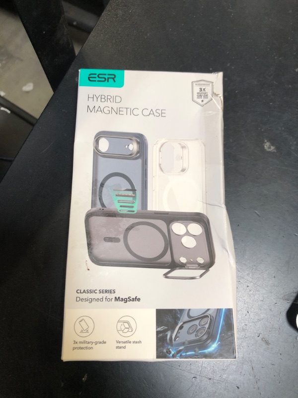 Photo 1 of ESR for iPhone 17 Pro Max Case with Stand, Camera Control Cover Compatible with MagSafe, Military-Grade Drop Protection Magnetic Phone Case, Scratch-Resistant Back Cover,Frosted Orange