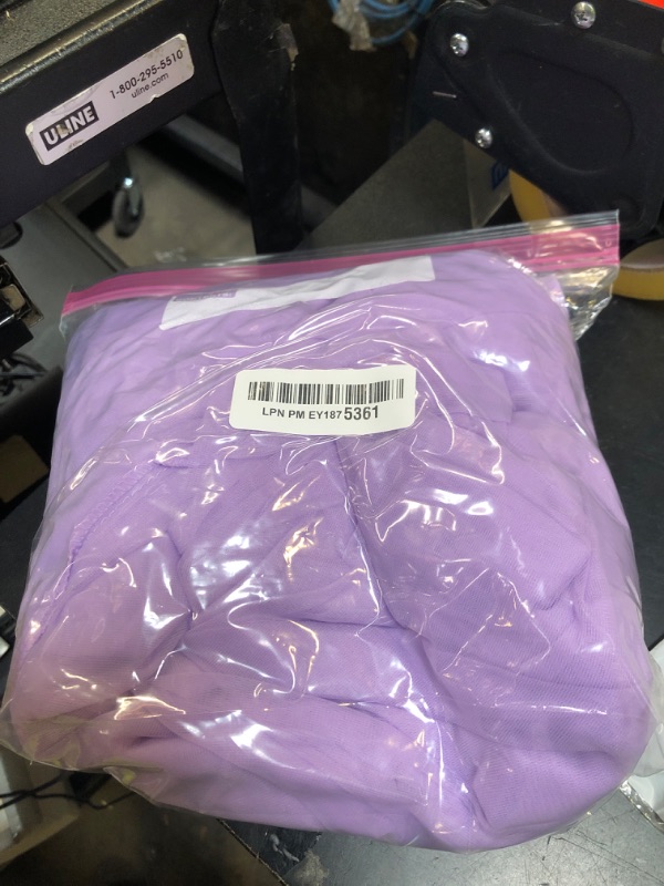 Photo 1 of 10x10ft Purple Tulle Backdrop Curtain for Parites, Sheer Backdrop Curtains for Wedding Baby Shower Birthday Party Photo Shoot Decorations