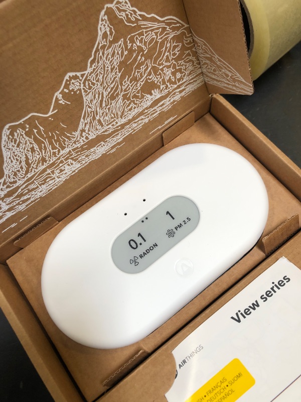 Photo 1 of Airthings 2960 View Plus - Battery Powered Radon & Air Quality Monitor (PM, CO2, VOC, Humidity, Temp, Pressure)