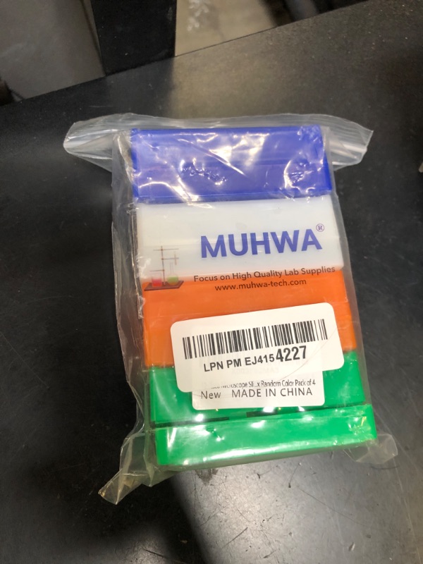Photo 1 of 12-Place Microscope Slide Box Microslide Slide Box Random Color Pack of 4